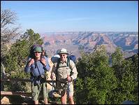 Al and Zack at S. Kaibab Trailhead