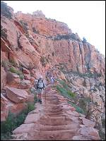 Al carefully descending S. Kaibab trail