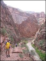 Al on N. Kaibab Trail on the way to Ribbon Falls