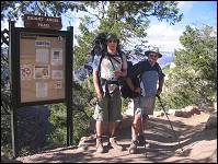 Al and Zack at BA trailhead-we made it