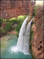 First view of Havasu Falls