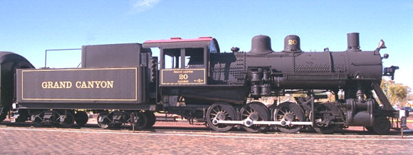 Grand Canyon Railway, engine number 20, Williams Depot