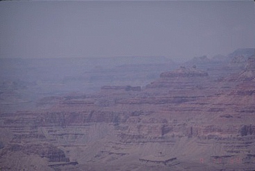 Grand Canyon, poor visibility