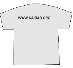 Back of shirt: www.kaibab.org