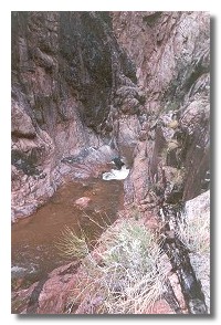 First of several pools where wading is mandatory